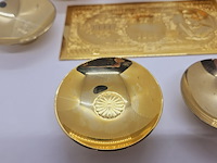 24kt goldplated saké set - afbeelding 11 van  11
