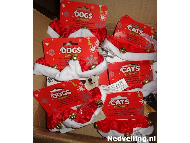 24x dieren kerstpakje hond en kat - afbeelding 3 van  3