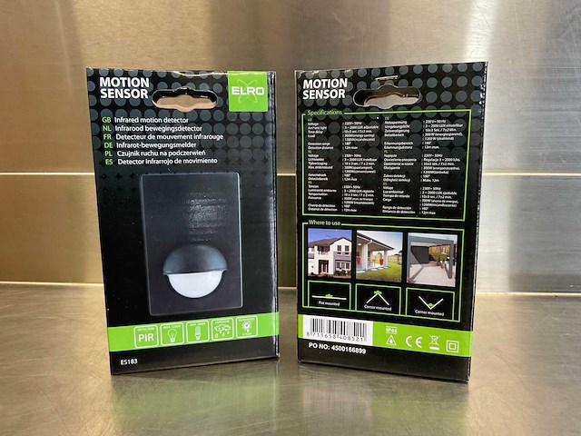 (24x) elro - es183 - bewegingssensor - infrarood - outdoor - afbeelding 1 van  8