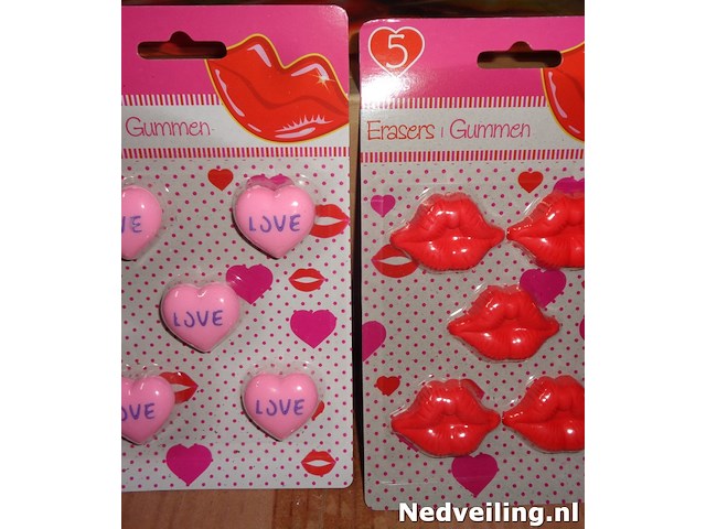 24x gummen 5pcs per pakje - afbeelding 1 van  3