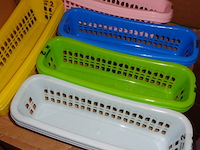 24x set van 2 stuks langwerpige mandjes 27x9cm - afbeelding 2 van  3