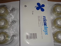 24x set van 3 rolletjes plakband incl houder - afbeelding 3 van  3