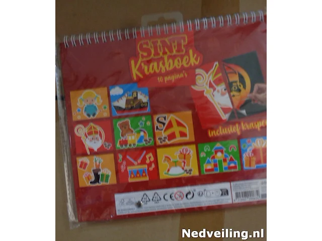 24x sint krasboek incl kraspen - afbeelding 2 van  3