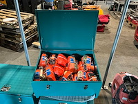 24x spanband (3 ton + 5 ton) in metalen opbergkist - afbeelding 2 van  3