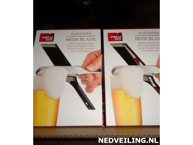 24x vacuvin bier afschuimer rvs - afbeelding 2 van  3