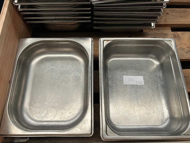 25 gastronormbakken en 5 deksels - afbeelding 2 van  5