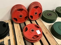 25 kg - halterschijf (4x) - afbeelding 2 van  3