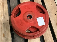 25 kg - halterschijf (4x) - afbeelding 3 van  3