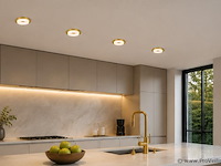 25 x downlight fitting – gu10 – goud – ø70mm – ip20 – kadife - afbeelding 1 van  5