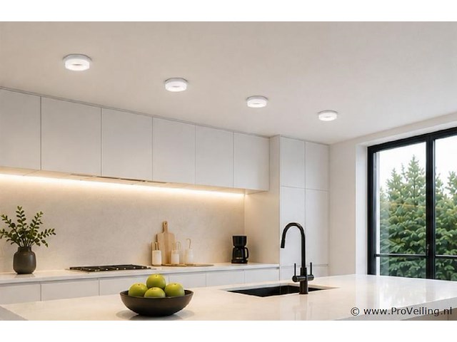 25 x downlight fitting – gu10 – wit – ø70mm – ip20 – kadife - afbeelding 1 van  5