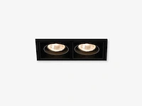 25 x gt square 2.0 design inbouwspots zwart