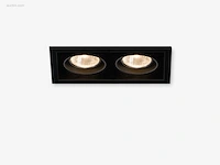 25 x gt square 2.0 design inbouwspots zwart