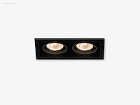25 x gt square 2.0 design inbouwspots zwart