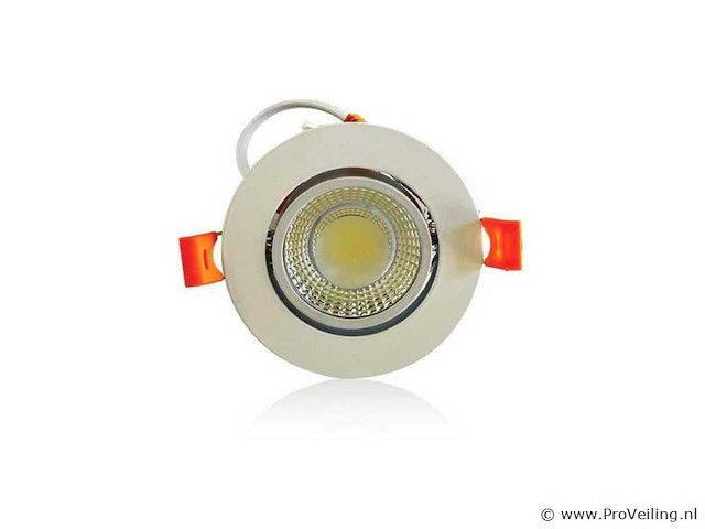 25 x inbouw led downlight – 7w – draaibaar – 6500k koud wit - afbeelding 2 van  6