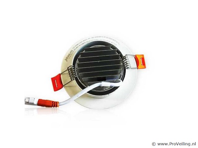 25 x inbouw led downlight – 7w – draaibaar – 6500k koud wit - afbeelding 3 van  6