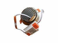 25 x led downlight – 7w – draaibaar – 3000k warm – zilver - afbeelding 5 van  5