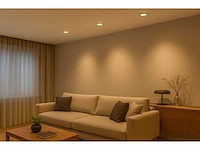 25 x led downlight – 7w – draaibaar – 3000k warm – zilver - afbeelding 3 van  5