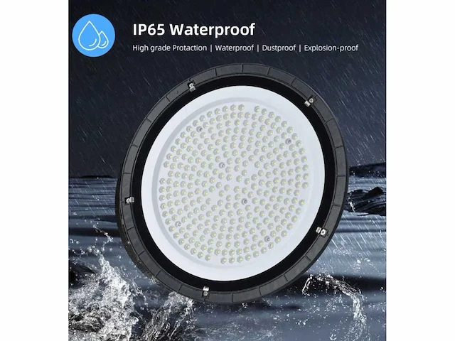 25 x led highbay ufo – 180w – 6500k koud wit – ip65 – agree-180 - afbeelding 1 van  5