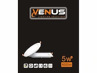 25 x led paneel – rond inbouw – 5w – 6500k koud wit – ip20 - afbeelding 4 van  4