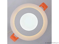 25 x led paneel – warm wit / koud wit – 6w (3w + 3w) – aan/uit - afbeelding 1 van  5