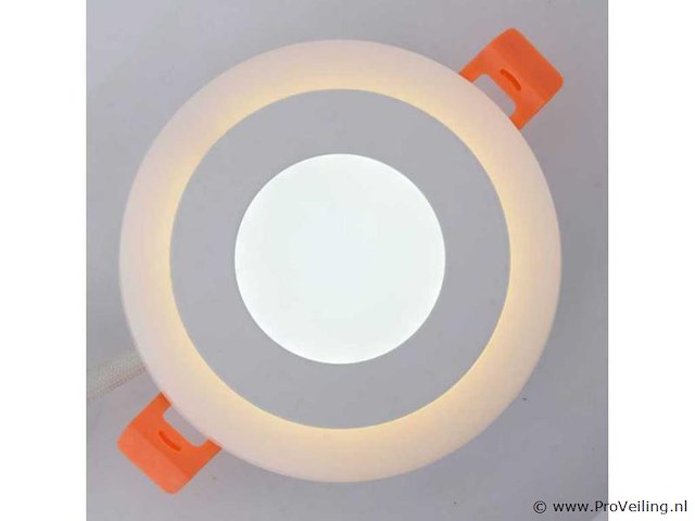 25 x led paneel – warm wit / koud wit – 6w (3w + 3w) – aan/uit - afbeelding 1 van  5