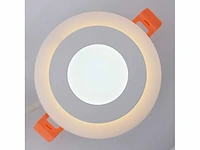25 x led paneel – warm wit / koud wit – 6w (3w + 3w) – aan/uit