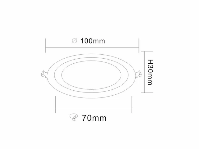 25 x led paneel – warm wit / koud wit – 6w (3w + 3w) – aan/uit - afbeelding 2 van  5