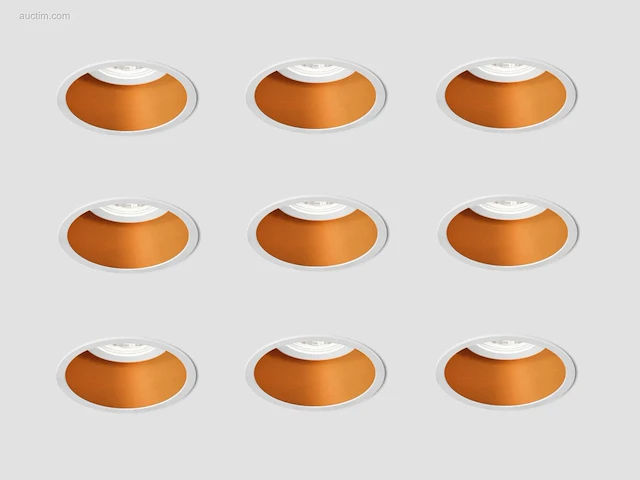 25 x solo deep ip54 inbouwspots wit/goud - afbeelding 1 van  8