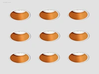 25 x solo deep ip54 inbouwspots wit/goud