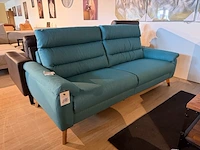 2,5-zits bank, 2 x elektrisch verstelbaar blauw
