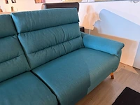 2,5-zits bank, 2 x elektrisch verstelbaar blauw - afbeelding 4 van  6