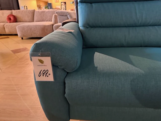2,5-zits bank, 2 x elektrisch verstelbaar blauw - afbeelding 6 van  6