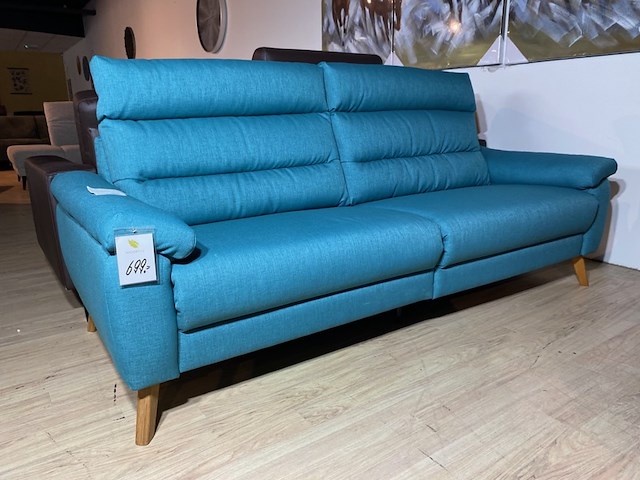 2,5 zits bank, blauw - afbeelding 2 van  5