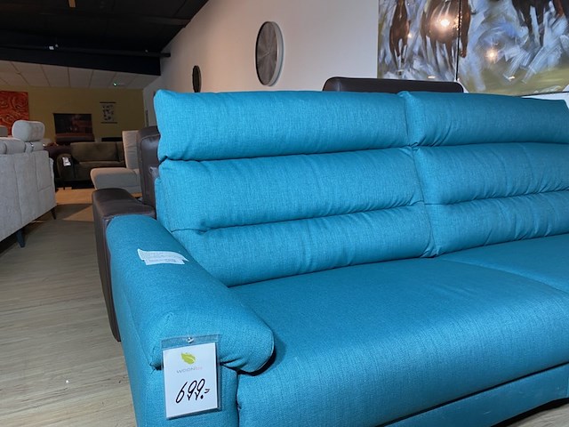 2,5 zits bank, blauw - afbeelding 3 van  5