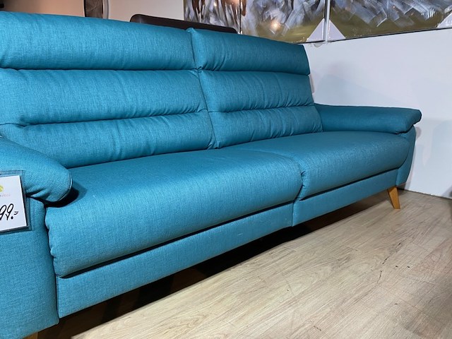 2,5 zits bank, blauw - afbeelding 4 van  5