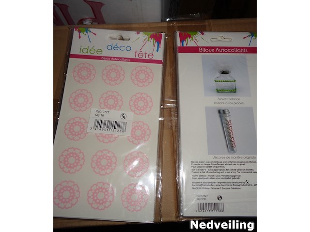 250 velletjes decoratie stickers - afbeelding 1 van  3