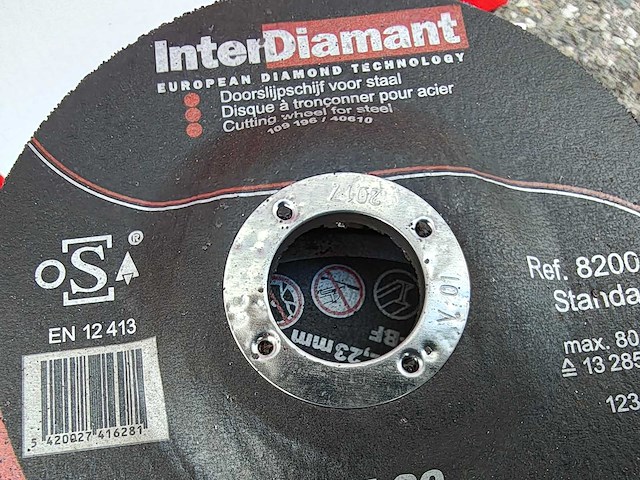 250x interdiamant - idk80 - doorslijpschijven 115mm - afbeelding 7 van  10