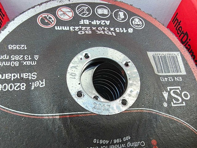 250x interdiamant - idk80 - doorslijpschijven 115mm - afbeelding 9 van  10
