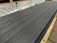 25x composiet schutting grijs - schutting houtnerf - 45 meter schutting - afbeelding 5 van  5