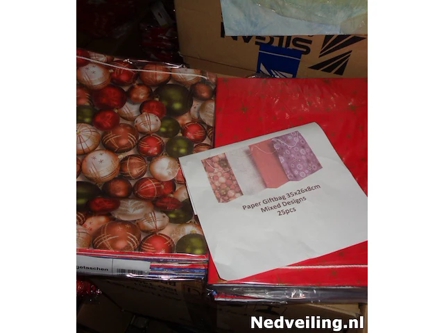 25x giftbag kerst assorti 35x26x8cm - afbeelding 2 van  3