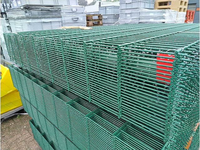 25x heras - dubbelstaafs hekwerk 8/6/8 1,63m groen - afbeelding 2 van  7