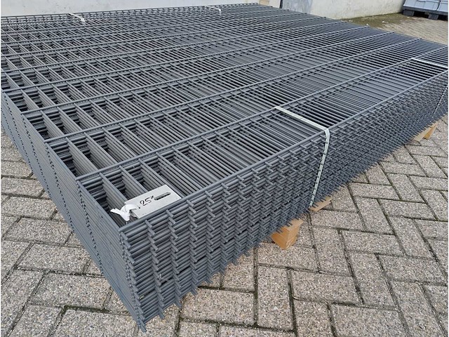 25x heras - hekwerk dubbelstaafs 8/6/8 -2030mm hoog 2024 - afbeelding 1 van  7