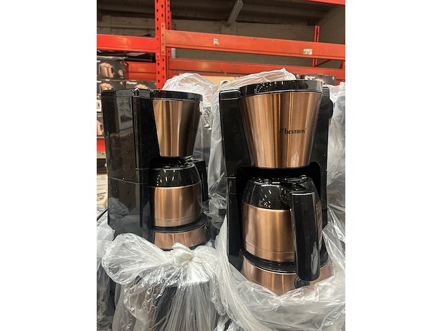 25x koffiezetapparaat met thermoskan bestron - afbeelding 1 van  6