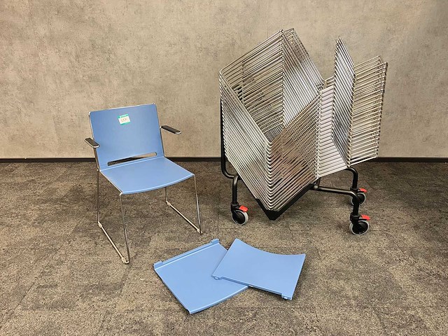 25x markant pep - nestelbare stoel met trolley - ongebruikt - afbeelding 1 van  24