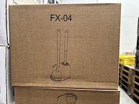 25x toiletborstel + toiletontstopper combi set, wit en grijs - afbeelding 3 van  3