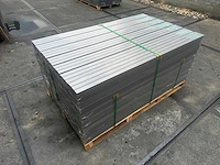 25x triple rhombus schutting grijs - composiet schutting - 45 meter schutting - afbeelding 3 van  7