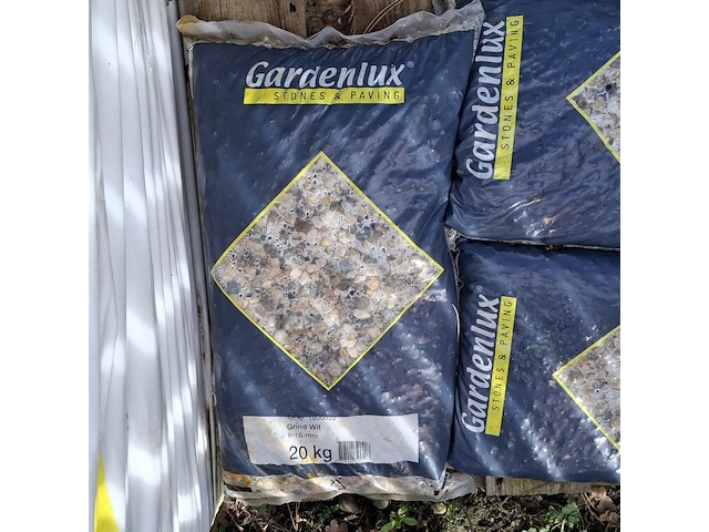 25x zak grind a 20 kg gardenlux, wit - afbeelding 7 van  9