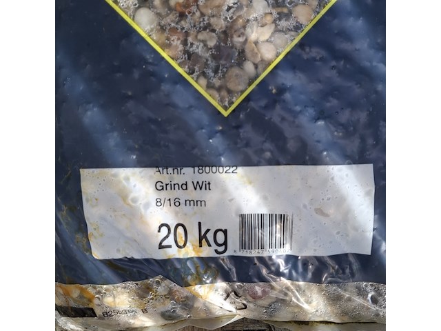 25x zak grind a 20 kg gardenlux, wit - afbeelding 9 van  9