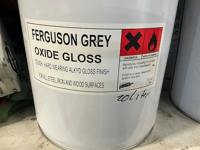 263 oxyde gloss grey 20 liter machinelak - afbeelding 2 van  4