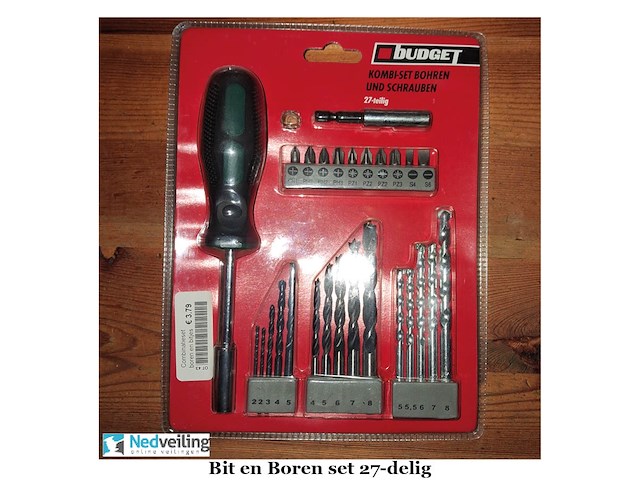 27-delig set bits en boren (doos-q) - afbeelding 1 van  3